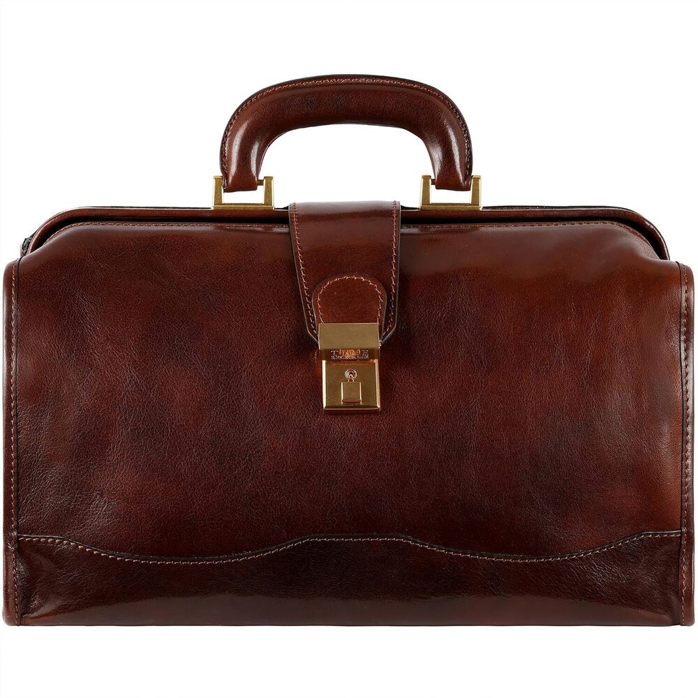 Leather Doctor Briefcase - Italian Handmade Medical Bag